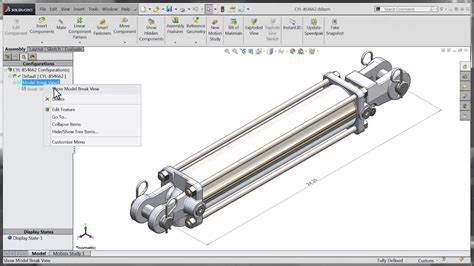 Tech Tip SOLIDWORKS 2015 Tutorial Break Views In Drawings YouTube