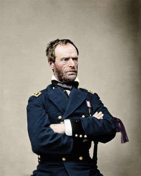 William Tecumseh Sherman 1860s Colorized By Me Roldschoolcool