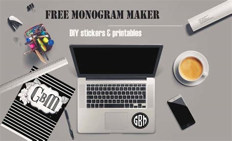 Free Monogram Maker | Customize Online | Instant Download