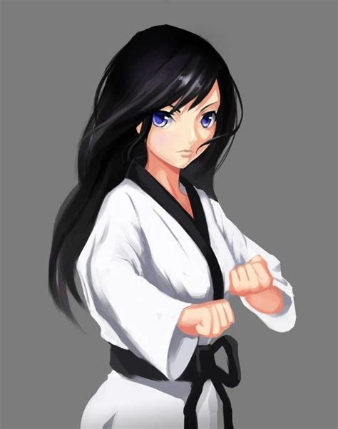 Martial Arts Sketch Martial Art Taekwondo Girls Manga Teased Karate