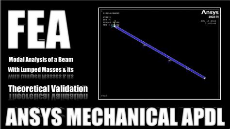 Modal Analysis Of A Beam The Best Modal Analysis Tutorial ANSYS