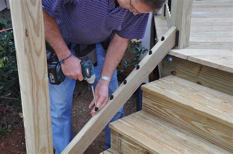 How To Install Deck Stair Railings Decks