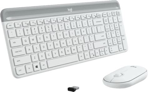 Klawiatura Bezprzewodowa Logitech Mysz MK470 WHITE SLIM IDEALNA DO