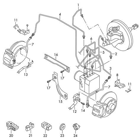 Volkswagen Sharan 2016 2017 Brake Pipe Brake Hose Vag Etka Online