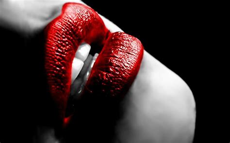 Red Mouth Black Lips Woman Lipstick Hd Wallpaper Peakpx