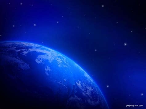 Blue Earth Wallpaper & PowerPoint Background Templates