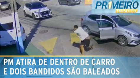 Policial De Folga Reage E Atira De Dentro De Carro Contra Criminosos