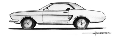 The sketch that launched the Mustang - Hagerty Media