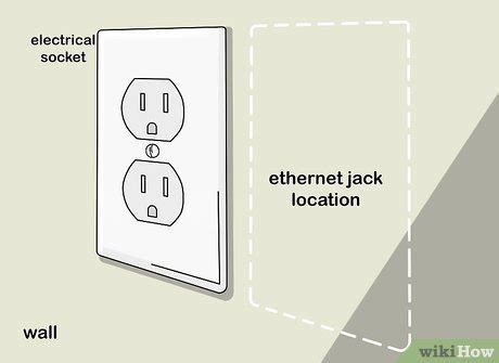 how to install ethernet jack in wall