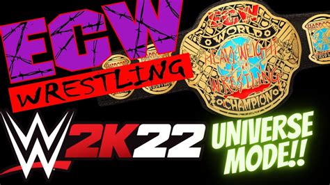 WWE 2K22 UNIVERSE MODE ECW RETURNS EPISODE 1 YouTube