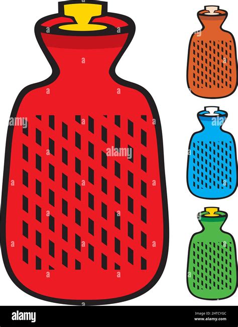 Hot Water Bottle Bag Vector Illustration Stock Vector Image Art Alamy