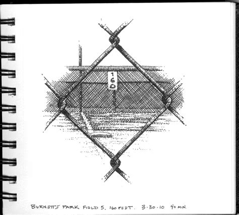 Chain Link Fence Sketch at PaintingValley.com | Explore collection of ...