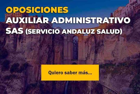 Auxiliar Administrativo Del Sas Servicio Andaluz De Salud C