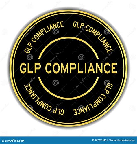 Glp Good Laboratory Practice Certified Sign Label Vector Stock