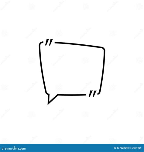 Speech bubble quotes stock vector. Illustration of quotation - 137822548