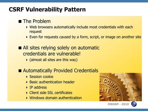 Owasp Top 10 Web Application Vulnerabilities Ppt