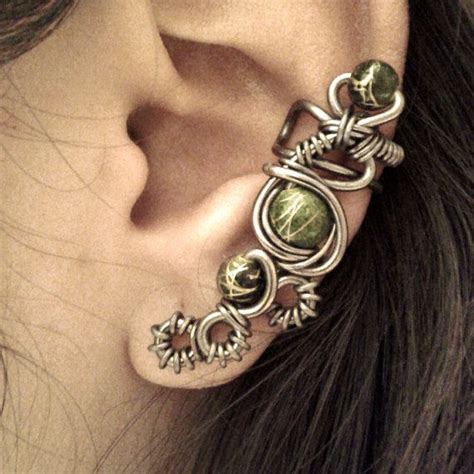 Evil Eye Ear Cuff Macabre And Cyberpunk Inspired Cartilage Etsy Ear