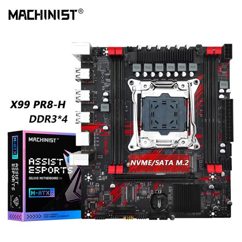 Machinist Placa Base Pr H X Compatible Con Lga Xeon E V V