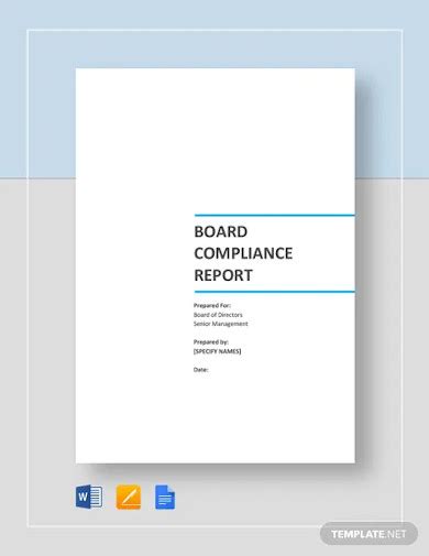 Compliance Report - 10+ Examples, Format, Word, How To Create, Pdf