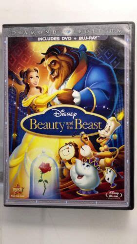 Beauty And The Beast Blu Ray DVD 2010 3 Disc Set Diamond Edition