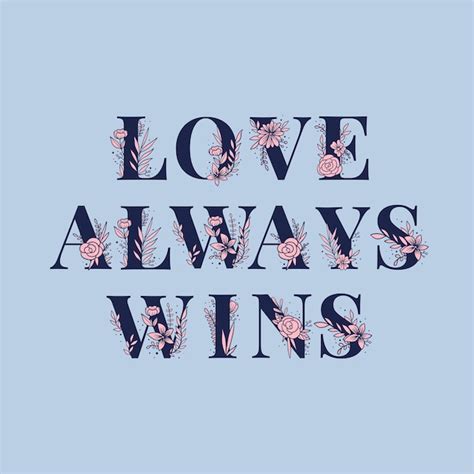 Vector De Tipograf A Lgbt Love Always Wins Fuente Floral Vector Gratis