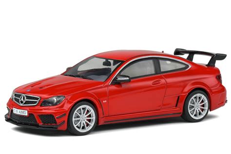 MERCEDES Benz AMG C63 Coupe Black Series 2012 Red Solido Scale 1 43