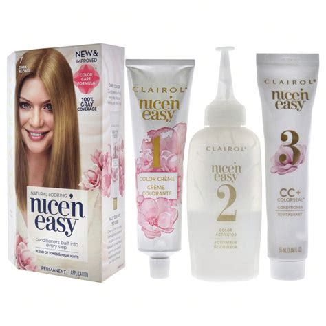 Clairol Nice N Easy Permanent Color 7 Dark Blonde By Clairol For Women 1 Application Hair