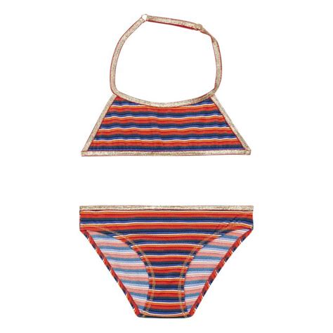 Bas De Maillot De Bain Bio Bikini Orange Miska Paris Mode