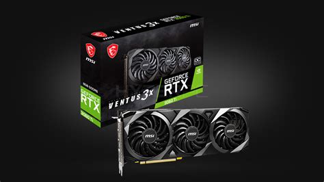 Игровая видеокарта Msi Geforce Rtx 3060 Ti Ventus 3x фото