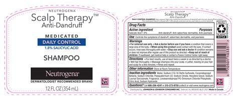 Dailymed Neutrogena Scalp Therapy Anti Dandruff Daily Control Salicylic Acid Shampoo