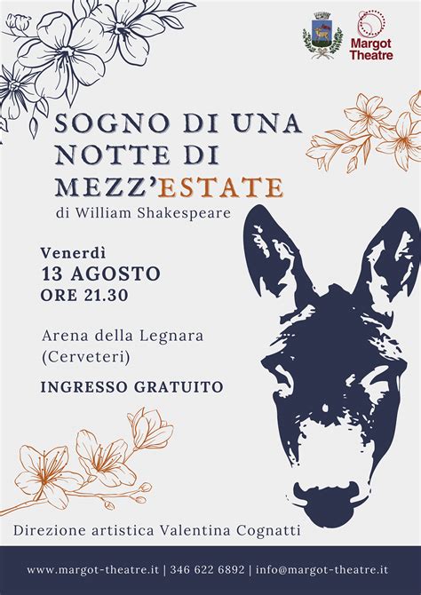 Cerveteri Teatro Domani Al Parco Della Legnara Sogno Di Una Notte Di