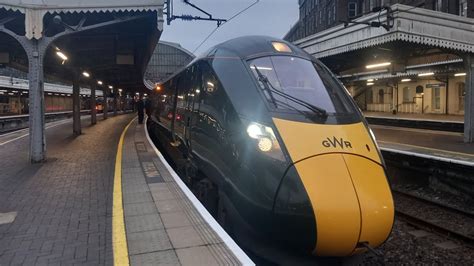 Gwr Class 800 Iet Passing Hungerford 1412024 Youtube