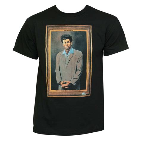 Seinfeld Kramer Painting Mens Black Graphic T Shirt