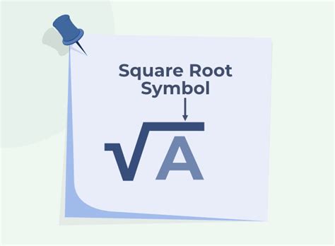 Square Root Symbol - What is Square Root, Square root from 1 to 30