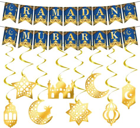 Amazon Rakuto Ramadan Eid Mubarak Decorations Pcs Ramadan