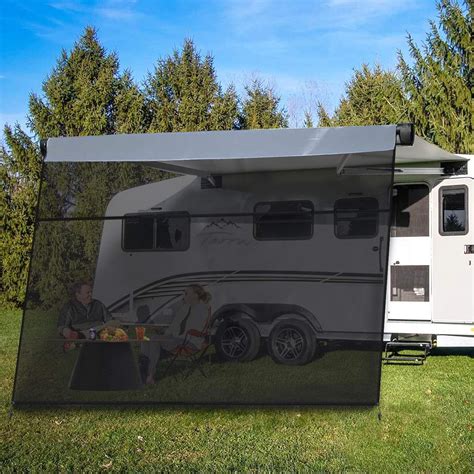 Excelfu Rv Awning Shade Screen 9x7 Black Mesh Nepal Ubuy