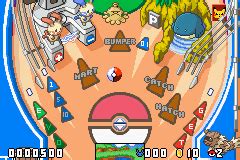 Screenshot of Pokémon Pinball Ruby Sapphire Game Boy Advance 2003