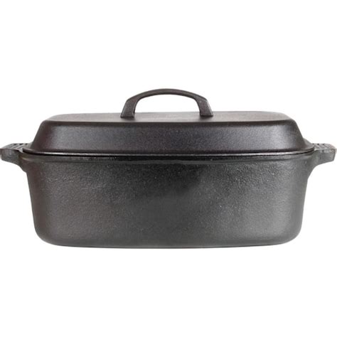 Cajun Classic 15 Quart Oval Seasoned Cast Iron Casserole Pot With Dome Lid Gl10483s Bbqguys