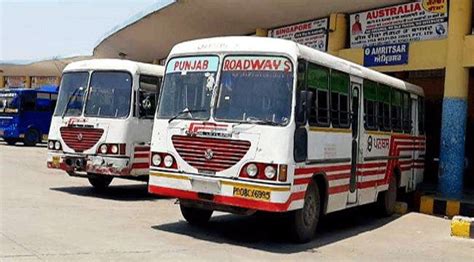 Buses Of Punjab Roadways Stopped Due To Not Paying Road Tax