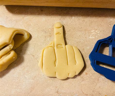 Middle Finger Cookie Cutter Etsy