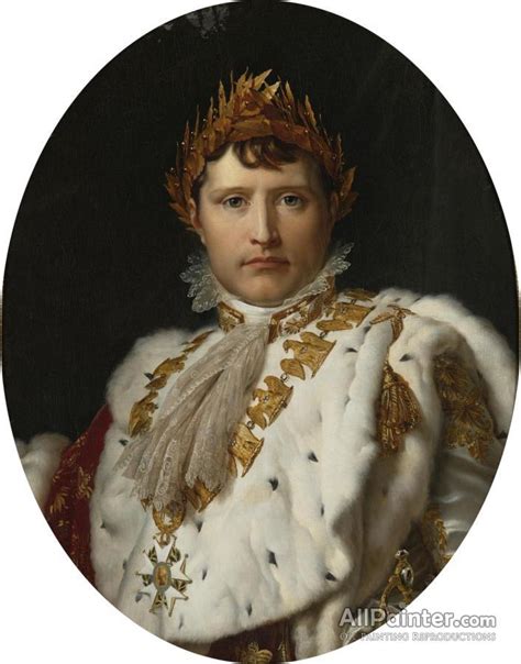 Baron François Gérard Portrait Of Napoleon I In His Imperial Robes Oil ...