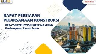 Rapat Persiapan Pelaksanaan Konstruksi Pcm Pdf