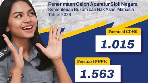 Cpns Kemenkumham Lulusan Sma Smk Resmi Dibuka Total Formasi