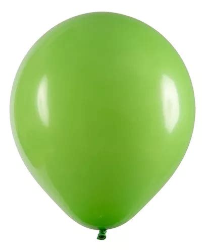 Balão Redondo Profissional Liso Cores 8 Buffet 50 Un Cor Verde