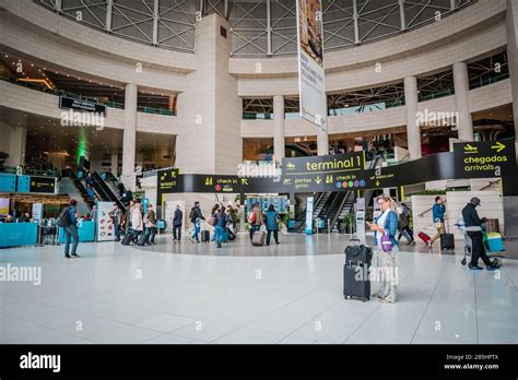 Lisbon Portugal Humberto Delgado Airport Lis Portela Airport Terminal