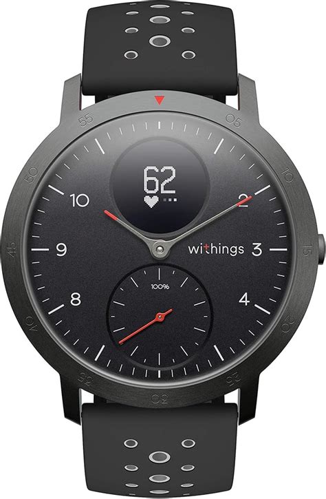 Amazon Withings Steel HR Sport Hybrid Smartwatch 40mm Activity