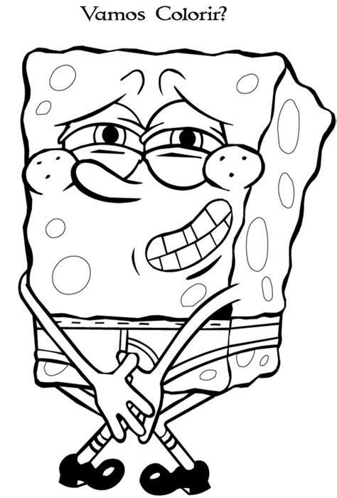 Desenhos Colorir Bob Esponja