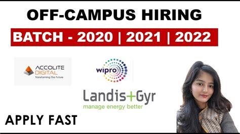 OFF CAMPUS HIRING BATCH 2020 2021 2022 MUST WATCH YouTube