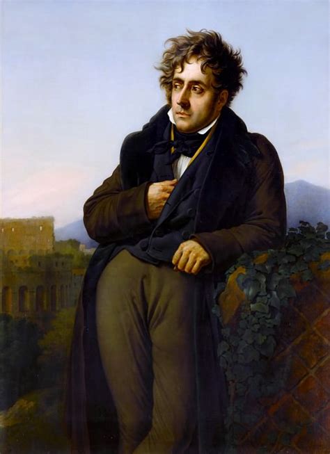 Anne Louis Girodet De Roucy Trioson Portrait Of Chateaubriand A Man