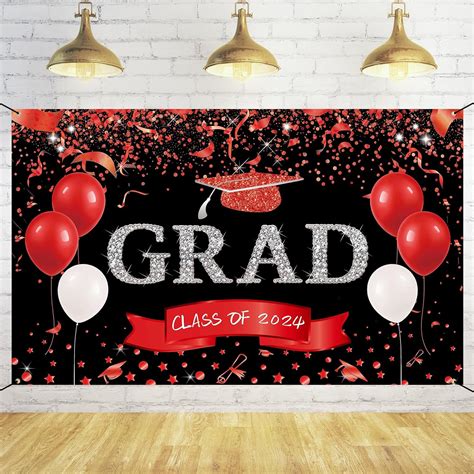 Trgowaul 2023 Graduation Decorations Class Of 2023 Red And Black